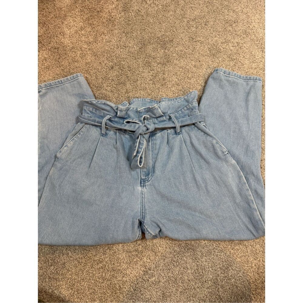 Who What Wear Paperbag Tapered Mom Jeans - Women’s 8 - High Rise - Medium Blue D